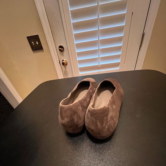 Eileen Fisher size 7 green slipon suede flats shoes - Picture 7 of 11